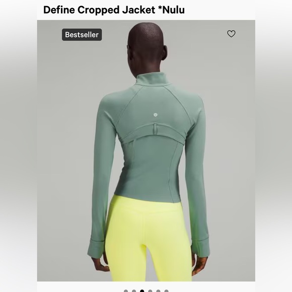 Lululemon Tidewater Teal Cropped Define jacket size 8 - Lululemon define jacket - Picture 9 of 13
